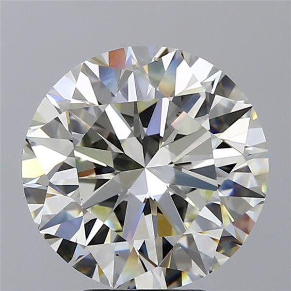 5.01ct J VS2 Rare Carat Ideal Cut Round Diamond