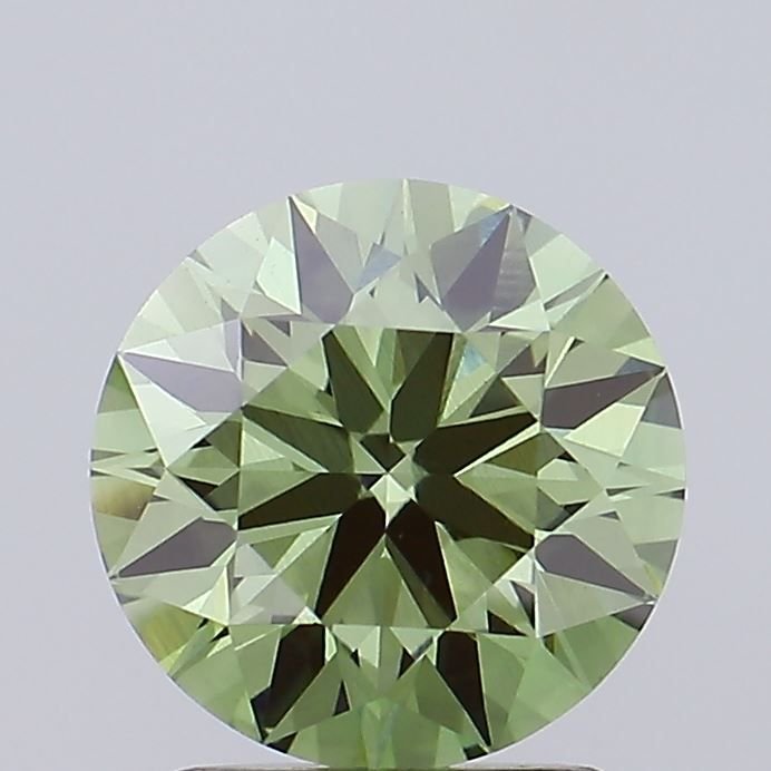 1.65 Ct. Fancy Vivid Green Round Lab Diamond