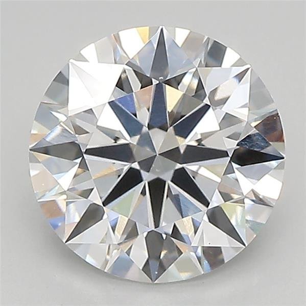 2.14ct D VVS2 Rare Carat Ideal Cut Round Lab Grown Diamond