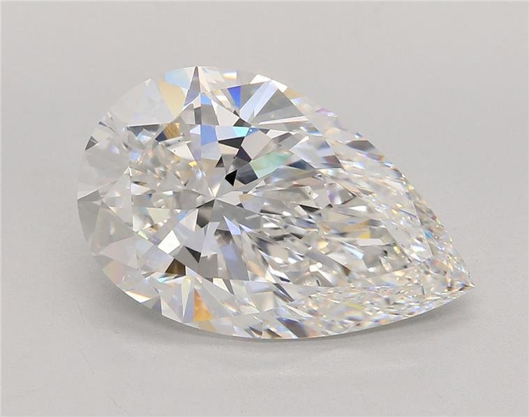 8.04ct F VS1 Rare Carat Ideal Cut Pear Lab Grown Diamond