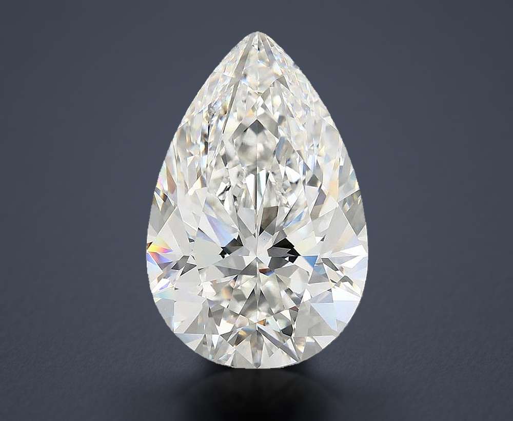 7.69 Carat Pear Lab Diamond