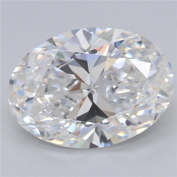 3.04ct E VVS2 Rare Carat Ideal Cut Oval Lab Grown Diamond