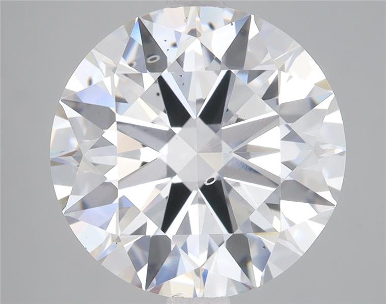 5.01ct F SI1 Rare Carat Ideal Cut Round Lab Grown Diamond