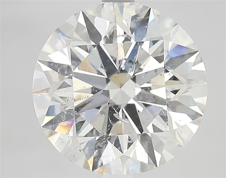 4.09ct G SI2 Rare Carat Ideal Cut Round Diamond