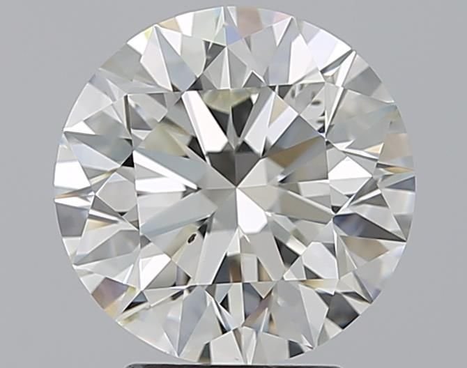 3.01ct H VS2 Rare Carat Ideal Cut Round Diamond