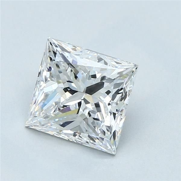 2.01ct D VS2 Rare Carat Ideal Cut Princess Diamond