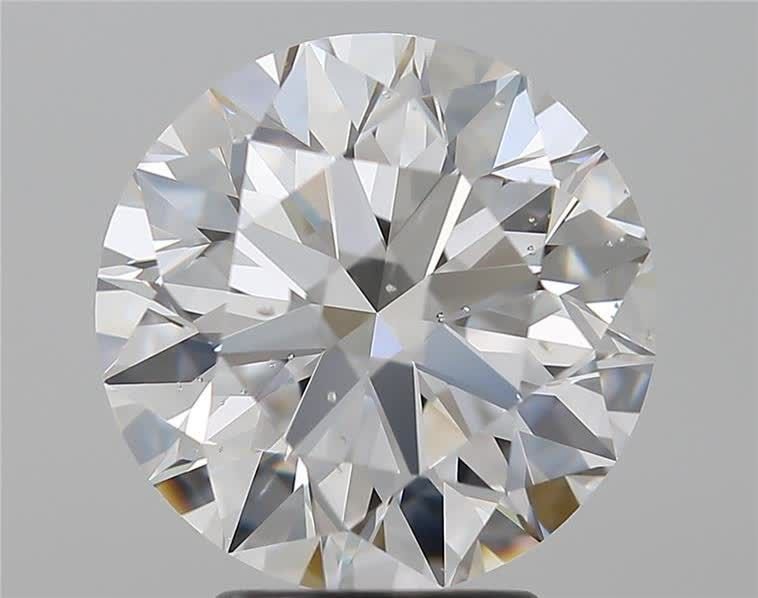 3.72ct G SI1 Rare Carat Ideal Cut Round Diamond