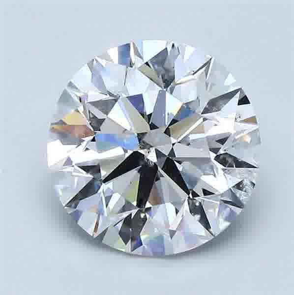 2.60ct E SI2 Excellent Cut Round Diamond