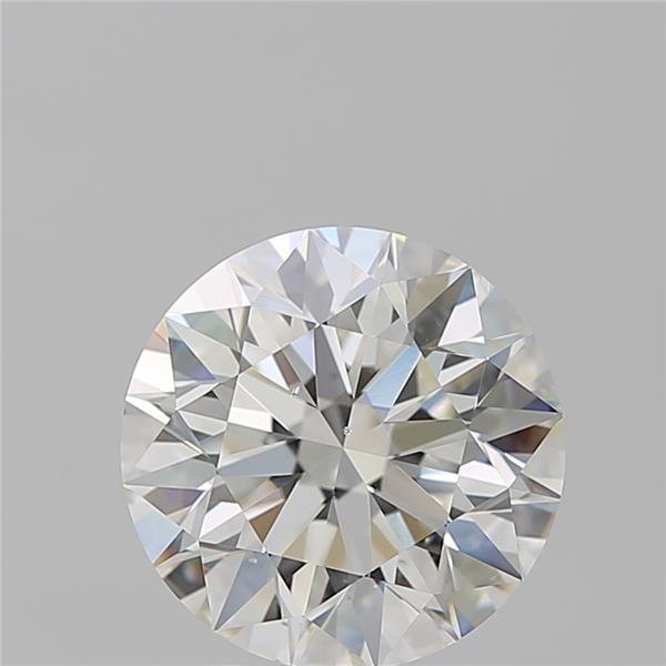 3.13ct H SI1 Rare Carat Ideal Cut Round Diamond