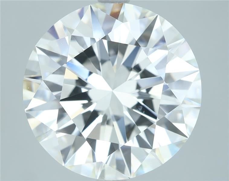 5.14ct H VS2 Rare Carat Ideal Cut Round Diamond