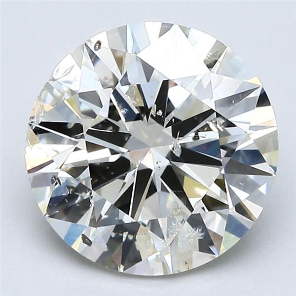 3.00ct J SI2 Rare Carat Ideal Cut Round Diamond