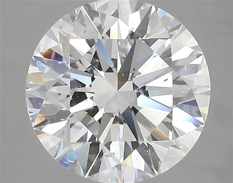 4.01ct E SI2 Rare Carat Ideal Cut Round Diamond