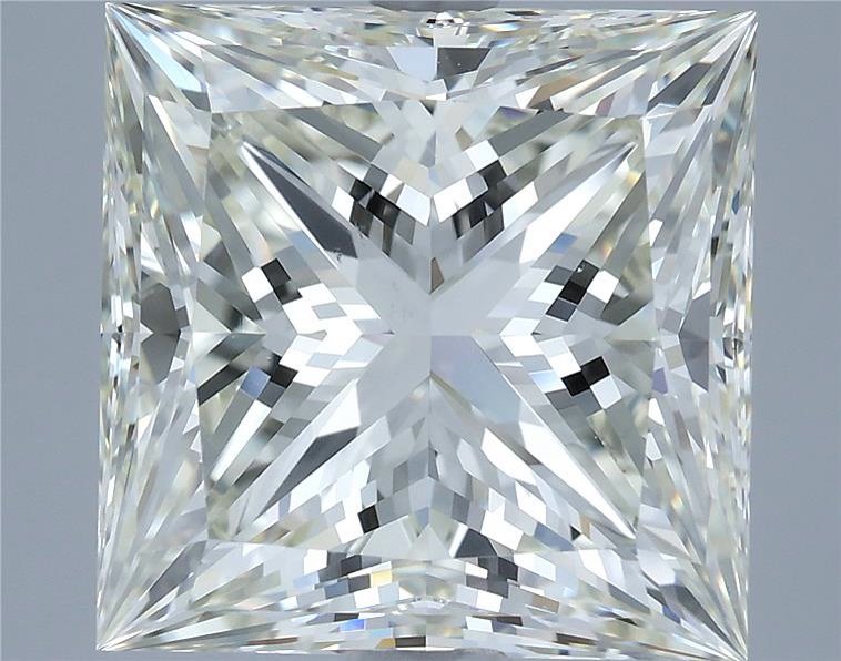 6.37ct J VS2 Rare Carat Ideal Cut Princess Diamond