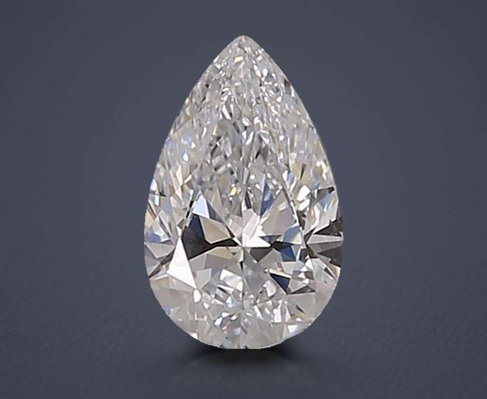 0.53 Carat Pear Lab Diamond