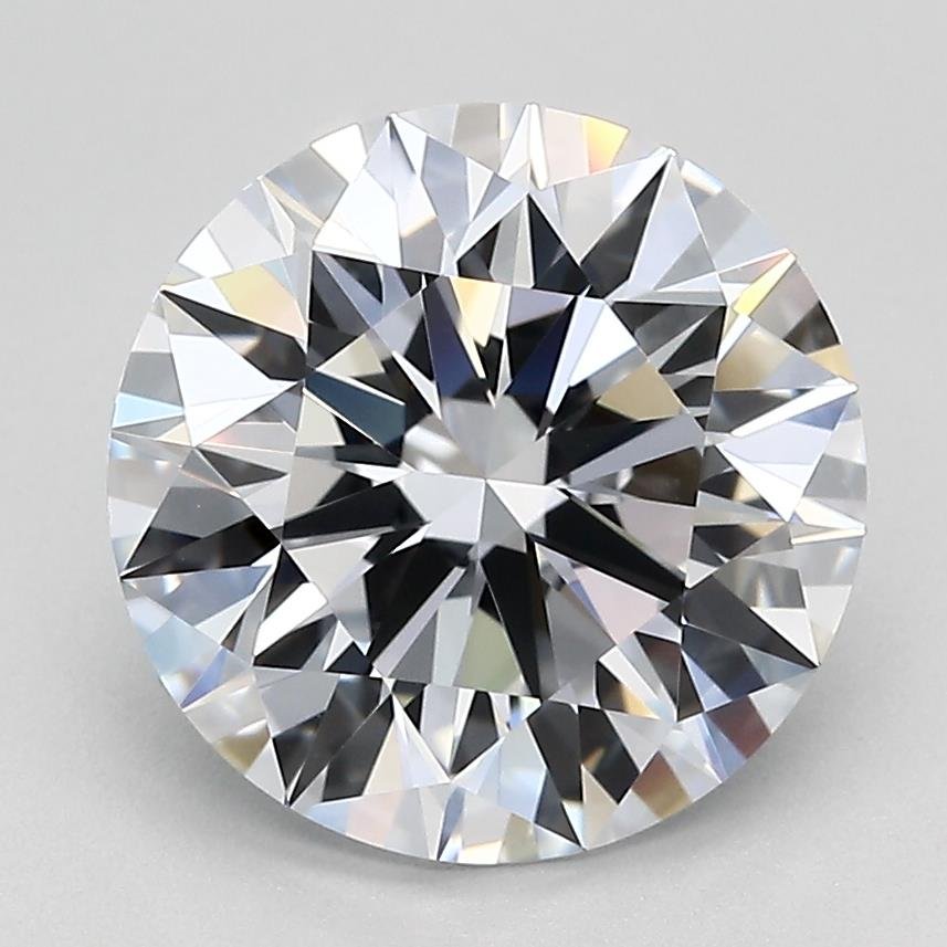 3.09ct F VVS1 Rare Carat Ideal Cut Round Lab Grown Diamond