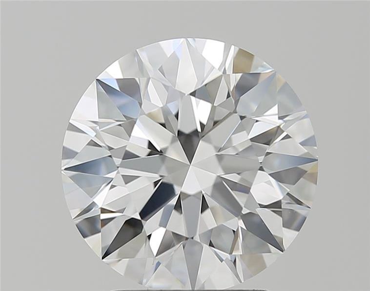 3.02ct D VVS2 Rare Carat Ideal Cut Round Diamond