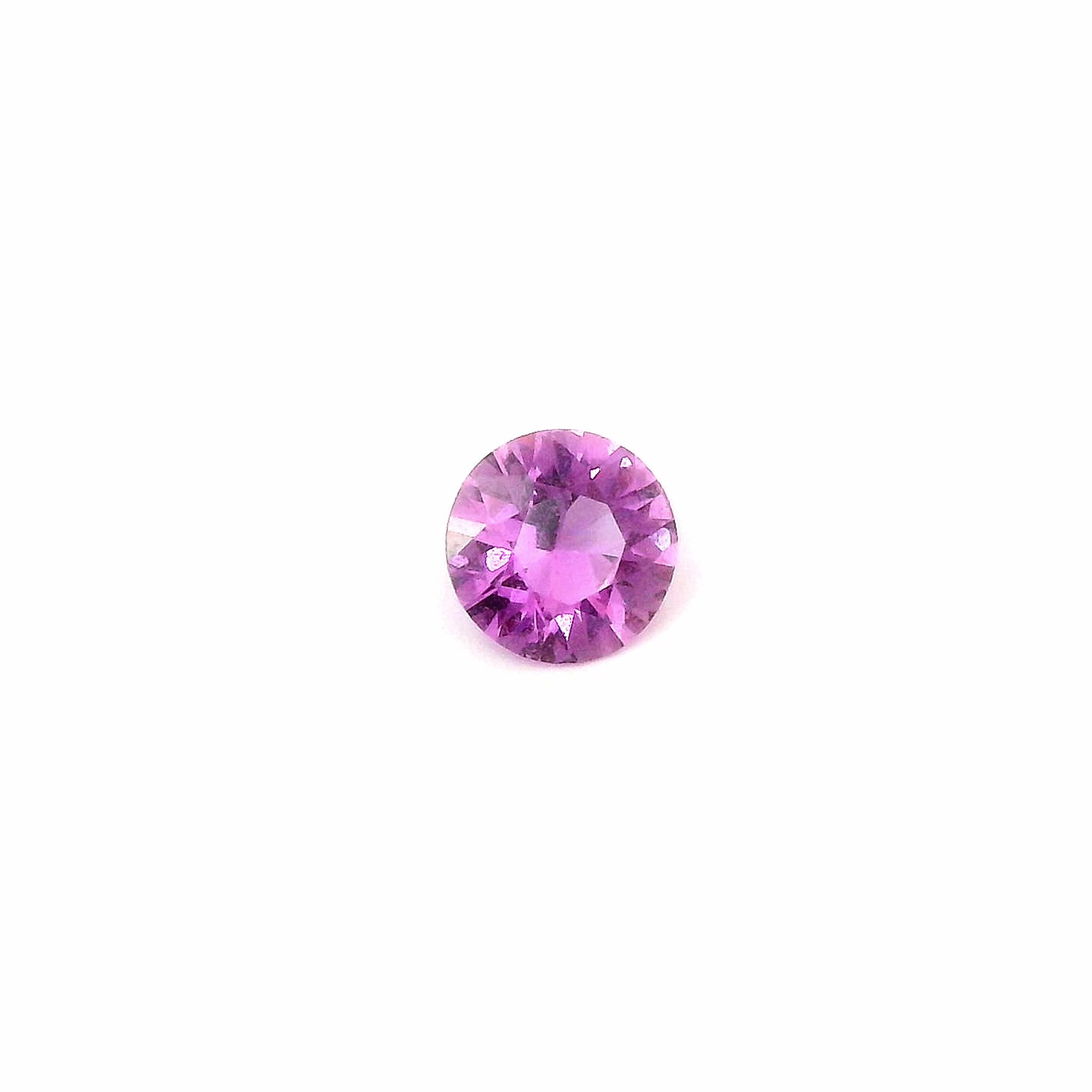 0.64 Carat Pink Round Sapphire