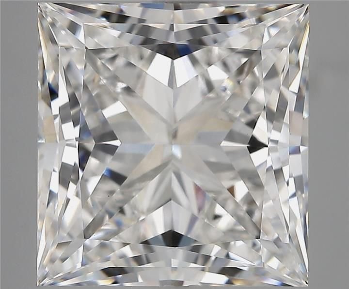 8.06ct F VS1 Rare Carat Ideal Cut Princess Lab Grown Diamond