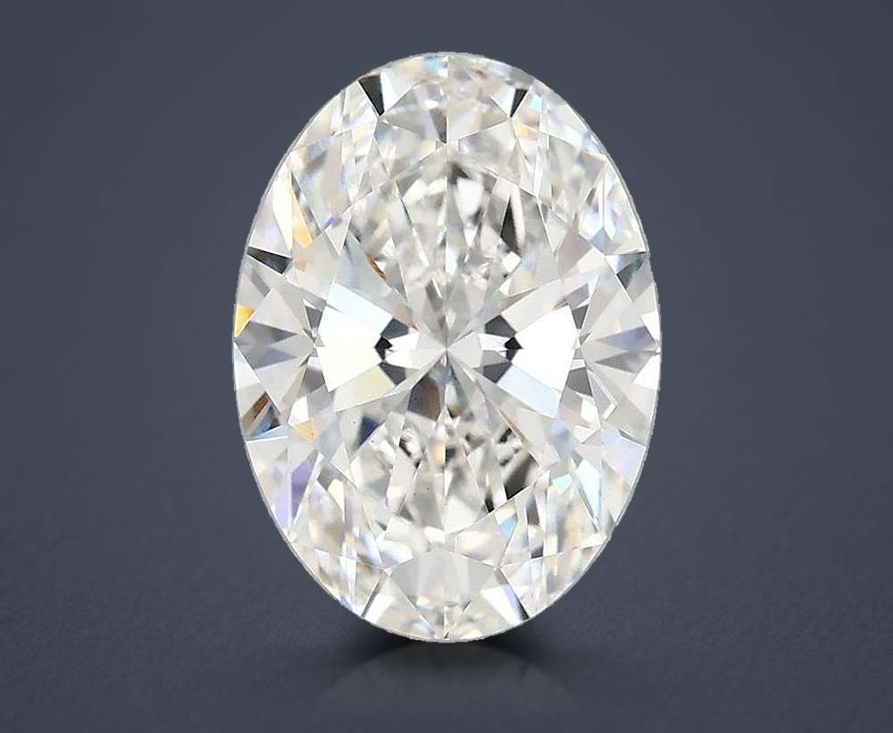 3.91 Carat Oval Lab Diamond