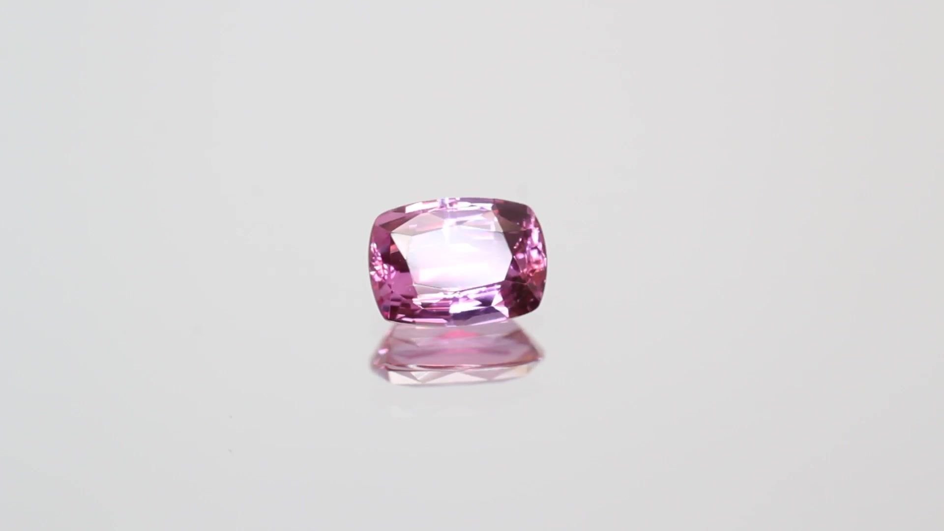 0.95 Carat Pink Cushion Sapphire