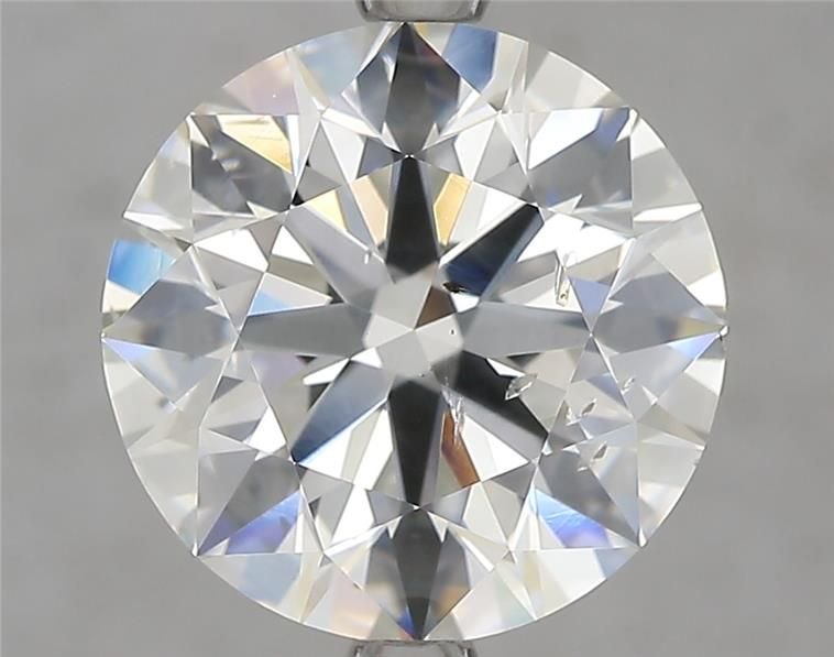 4.01ct J SI2 Rare Carat Ideal Cut Round Diamond