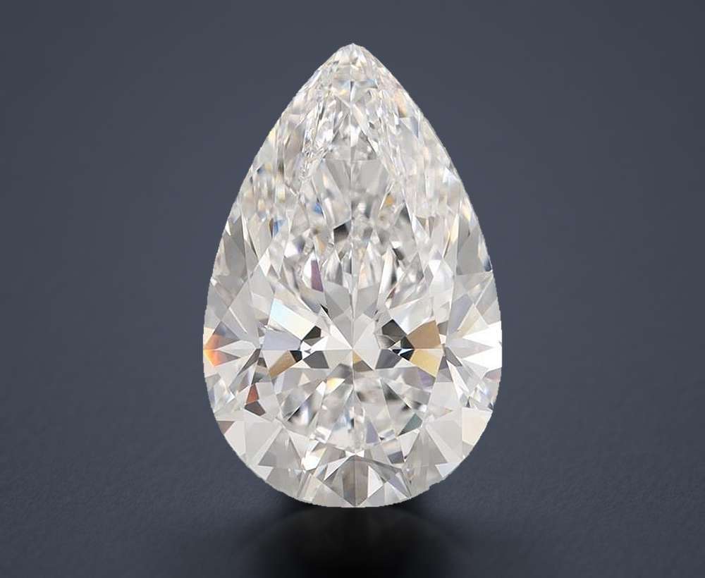 6.07 Carat Pear Lab Diamond