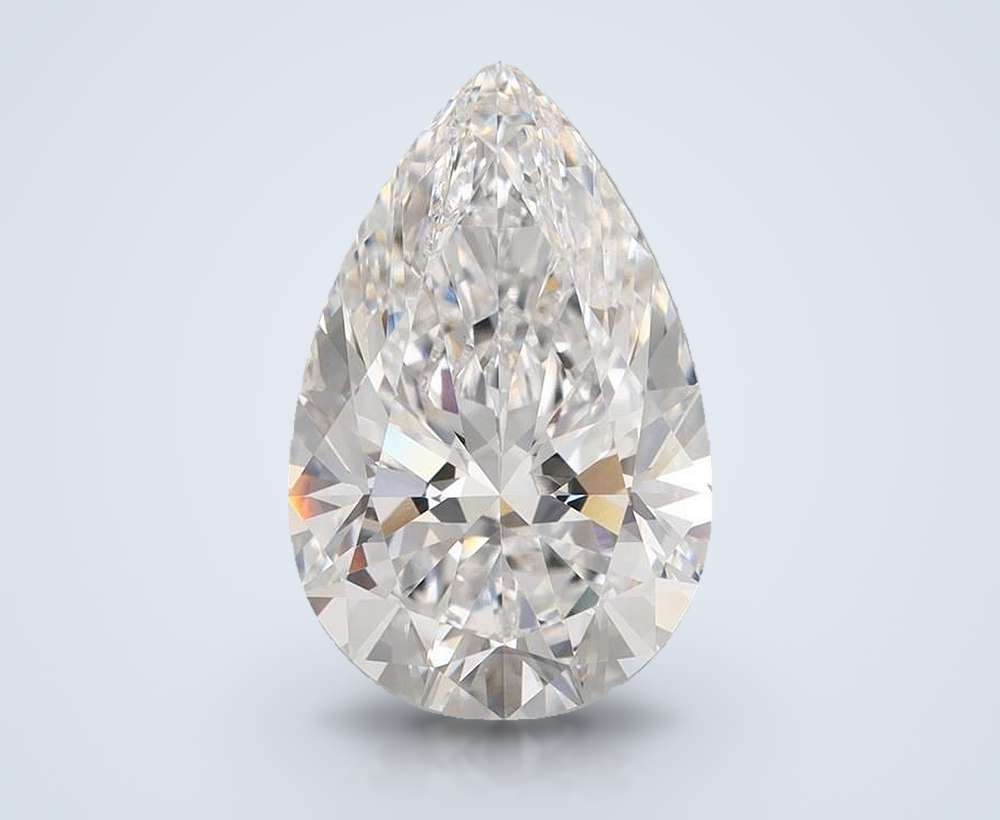 6.07 Carat Pear Lab Diamond