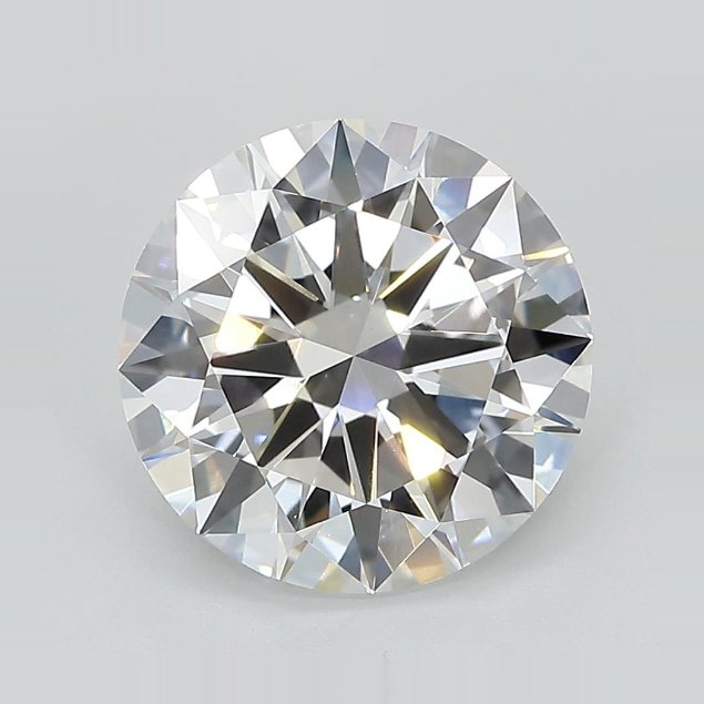 3.59ct E VVS2 Excellent Cut Round Lab Grown Diamond