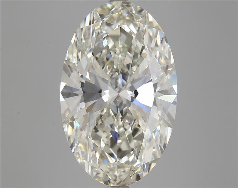 7.66ct I VS1 Rare Carat Ideal Cut Oval Lab Grown Diamond