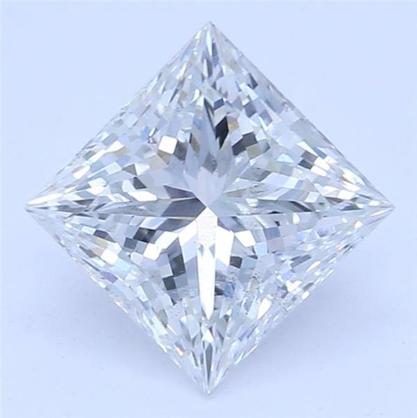 0.85ct D SI1 Rare Carat Ideal Cut Princess Lab Grown Diamond