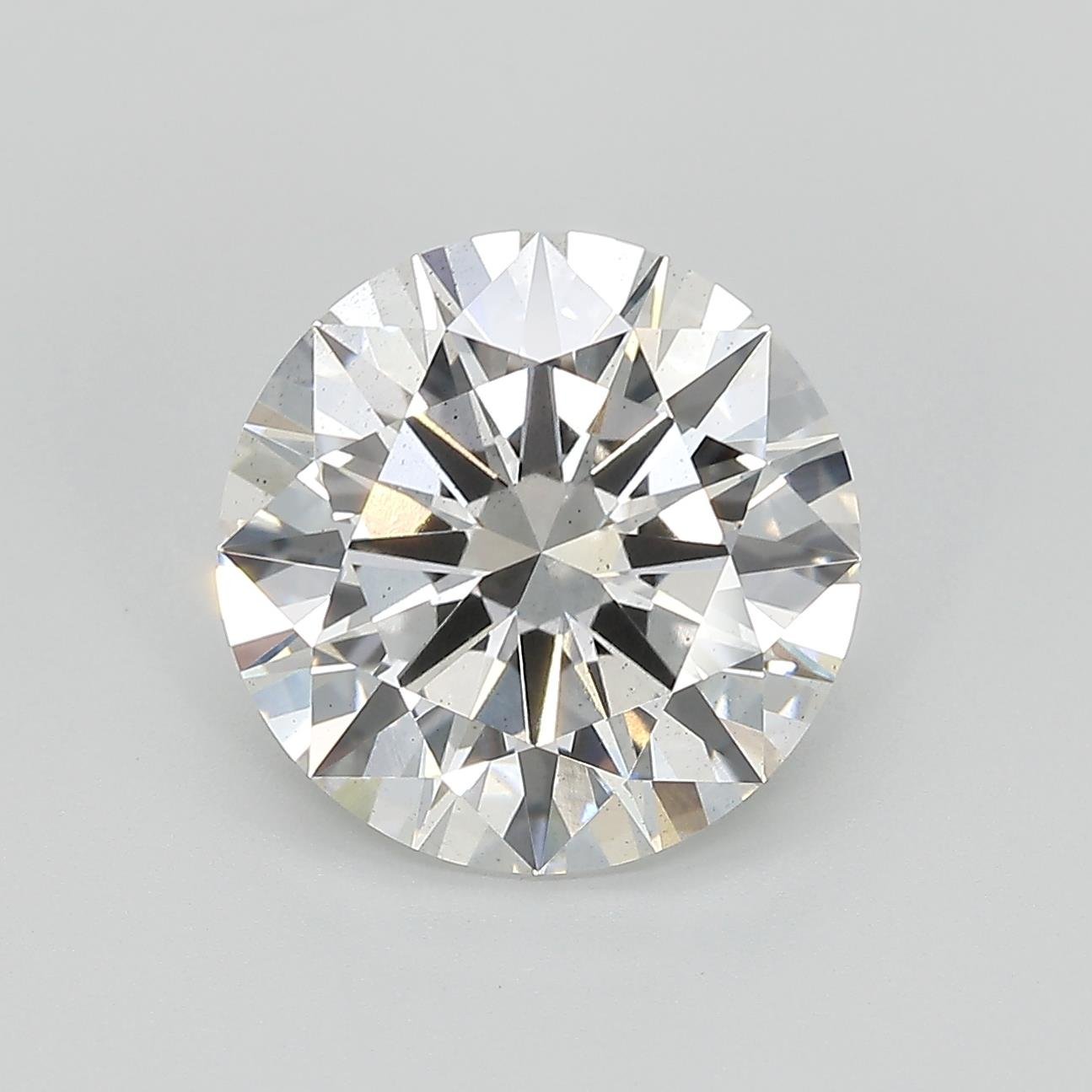 4.40ct F SI1 Excellent Cut Round Lab Grown Diamond