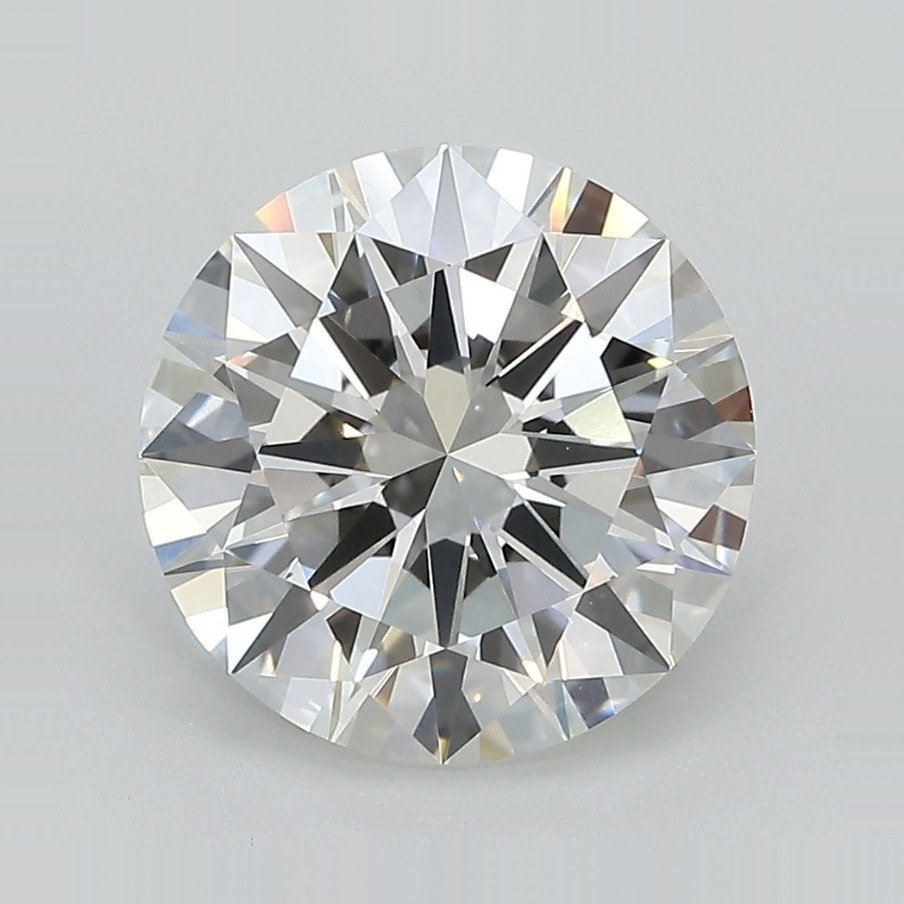 3.74ct E VVS2 Excellent Cut Round Lab Grown Diamond