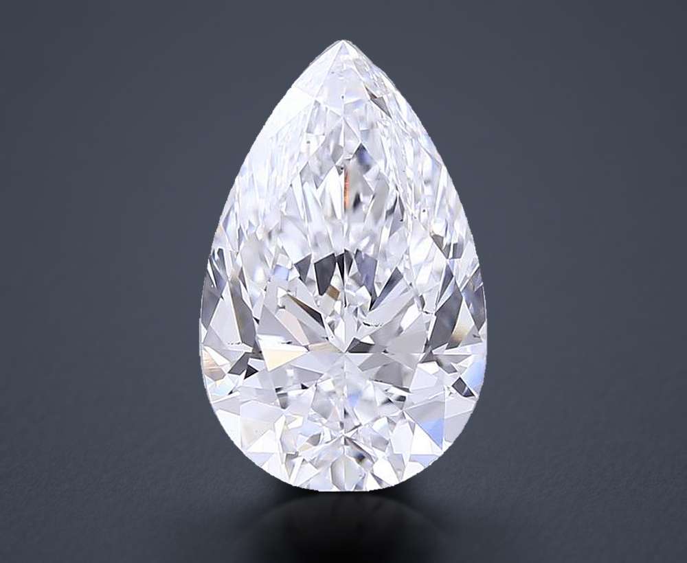 5.02 Carat Pear Lab Diamond
