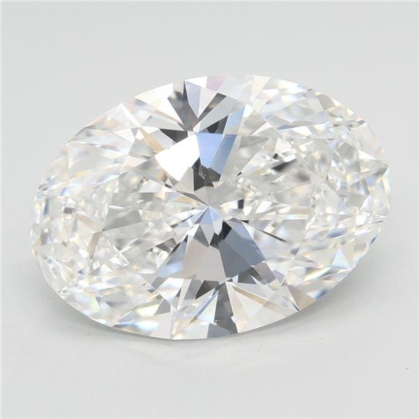 5.10ct F VS1 Rare Carat Ideal Cut Oval Lab Grown Diamond