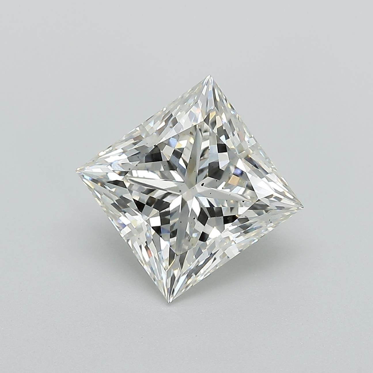 3.31ct J SI1 Rare Carat Ideal Cut Princess Lab Grown Diamond