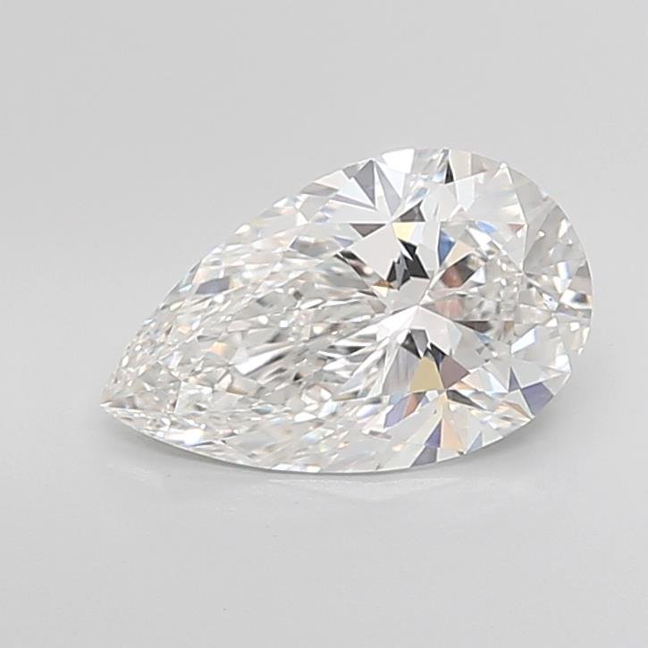 3.05ct F VS1 Rare Carat Ideal Cut Pear Lab Grown Diamond