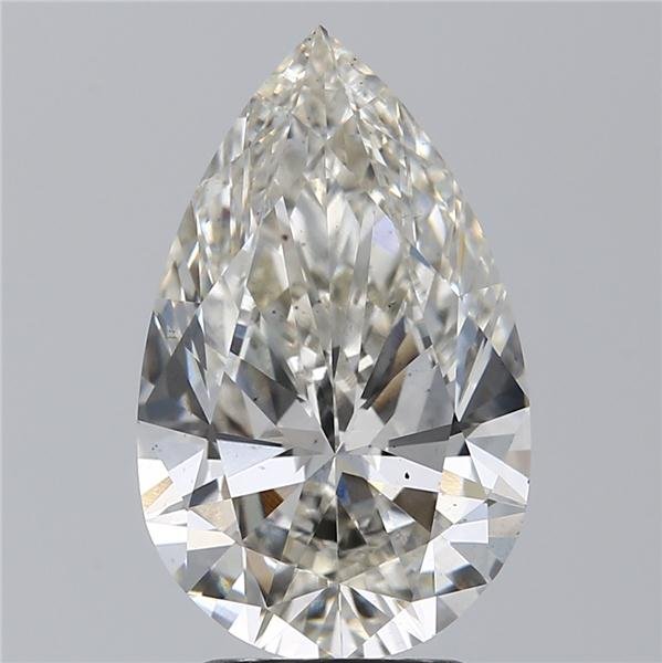 3.28ct I VS2 Rare Carat Ideal Cut Pear Lab Grown Diamond