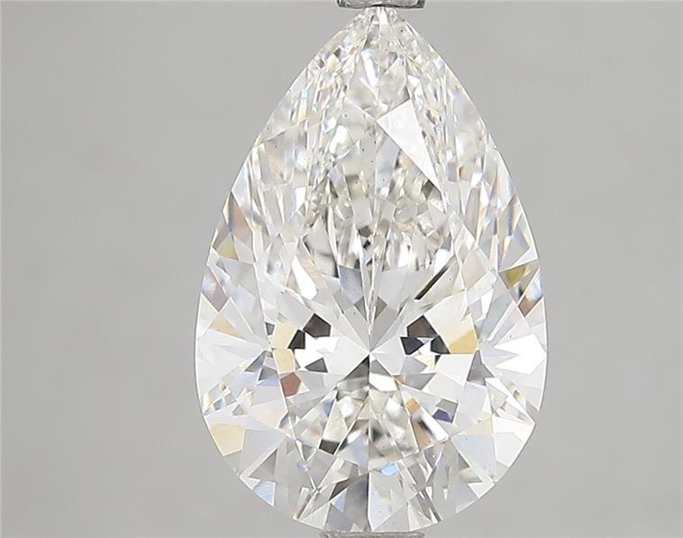 3.11ct H VS2 Rare Carat Ideal Cut Pear Lab Grown Diamond