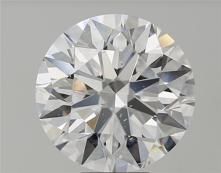 7.31ct D SI2 Rare Carat Ideal Cut Round Diamond