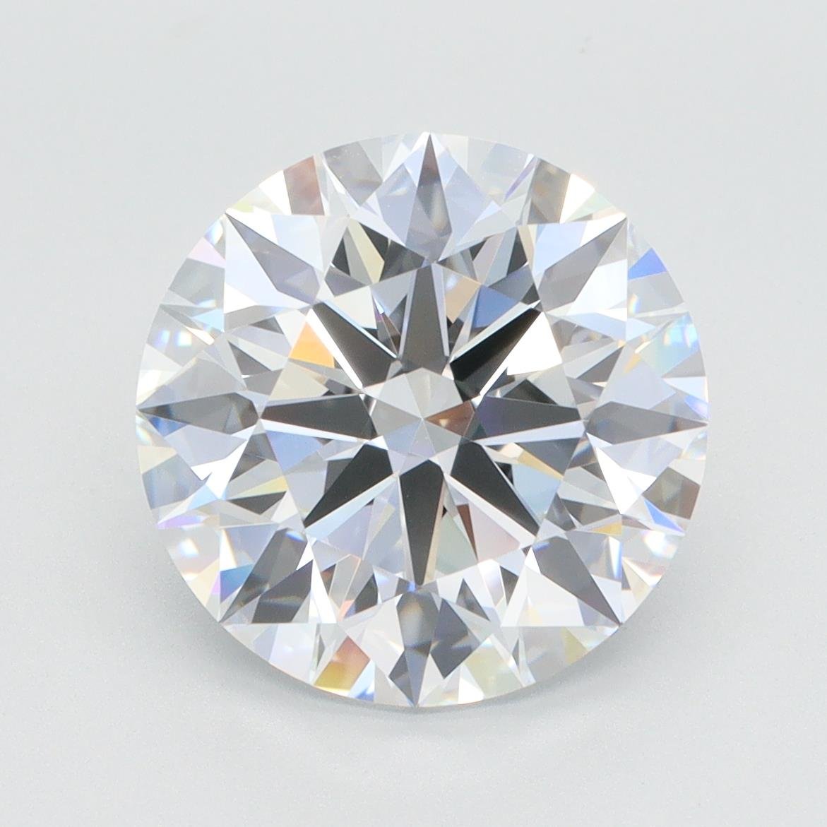 5.02ct F VVS1 Rare Carat Ideal Cut Round Lab Grown Diamond