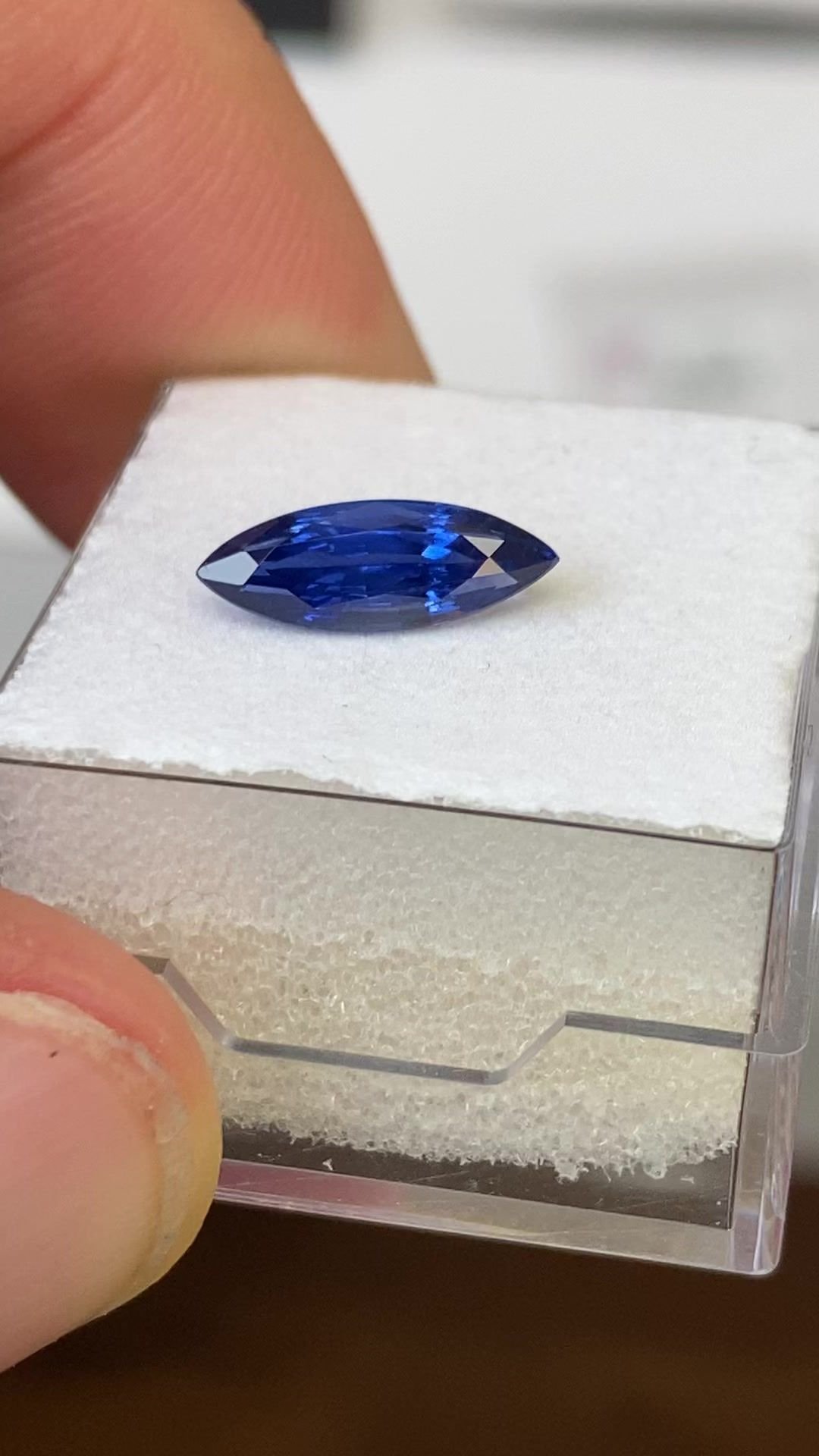 1.63 Carat Blue Marquise Sapphire