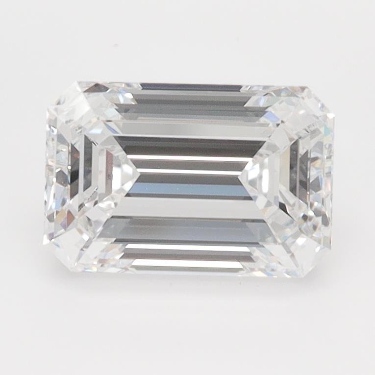 1.57ct D VVS1 Rare Carat Ideal Cut Emerald Lab Grown Diamond