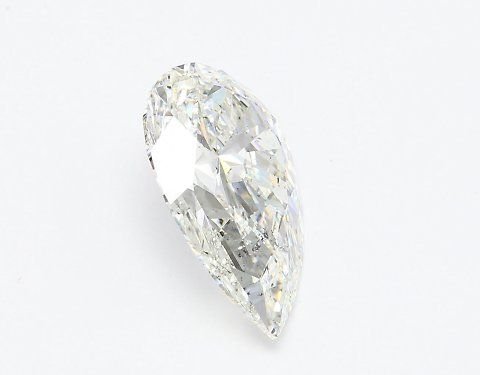 5.07ct I SI2 Rare Carat Ideal Cut Pear Diamond