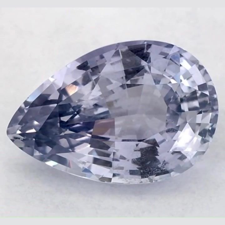 4.08 Carat Blue Pear Sapphire