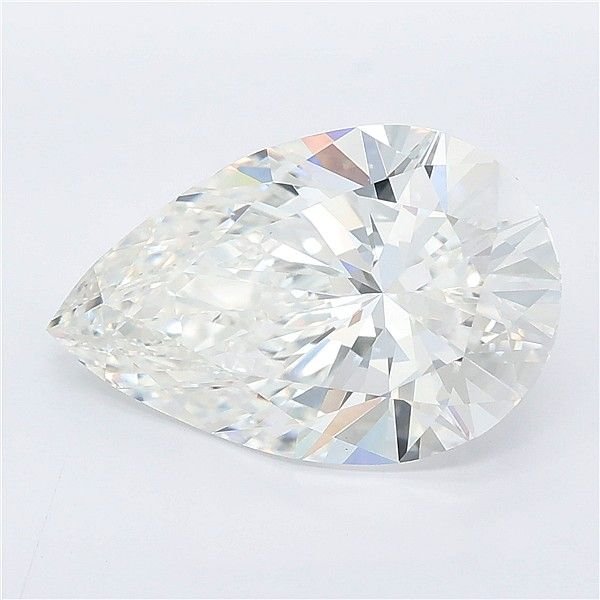 5.26ct F VVS2 Rare Carat Ideal Cut Pear Lab Grown Diamond