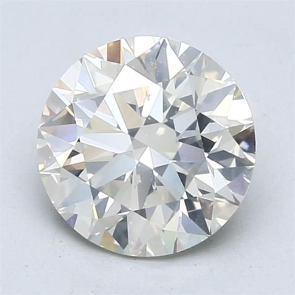 2.01ct J SI2 Rare Carat Ideal Cut Round Diamond