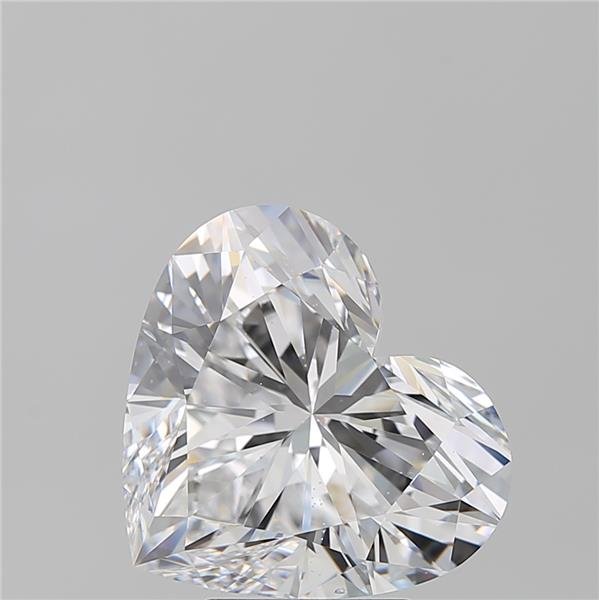 5.08ct D SI1 Rare Carat Ideal Cut Heart Diamond