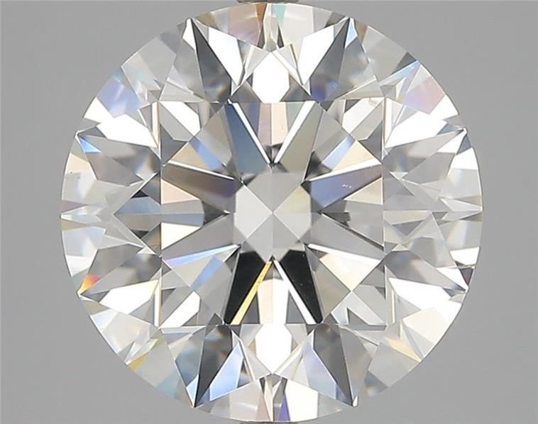 5.06ct J SI1 Rare Carat Ideal Cut Round Diamond