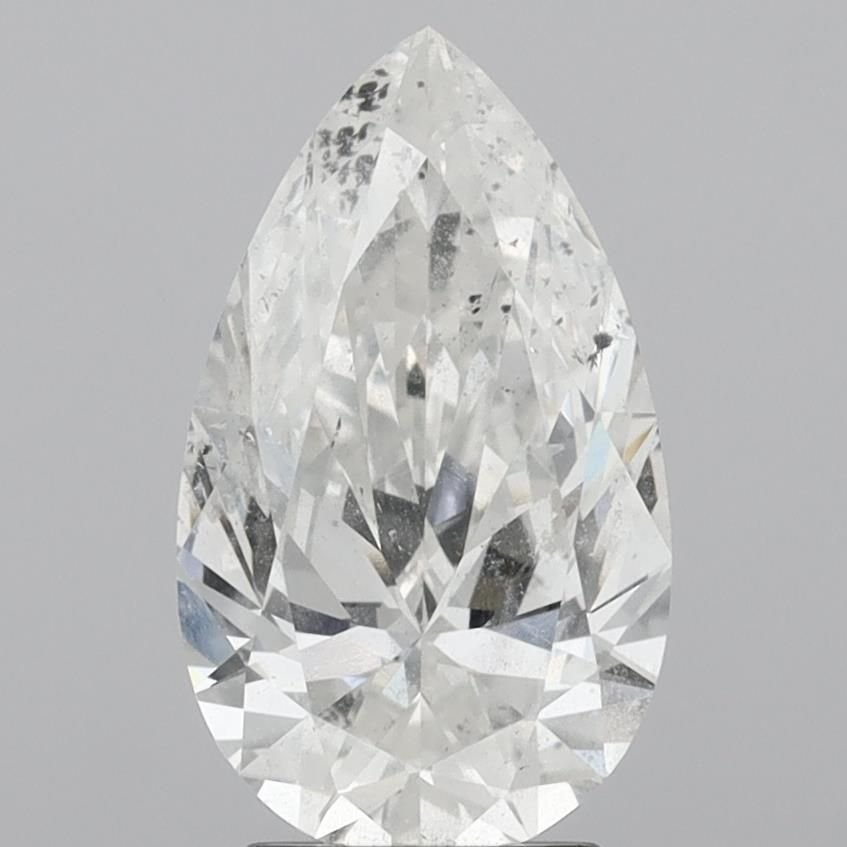 2.51ct F SI2 Rare Carat Ideal Cut Pear Diamond