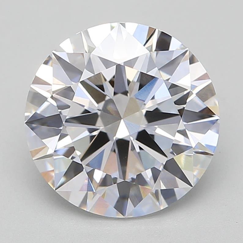 3.01ct D VVS2 Rare Carat Ideal Cut Round Lab Grown Diamond